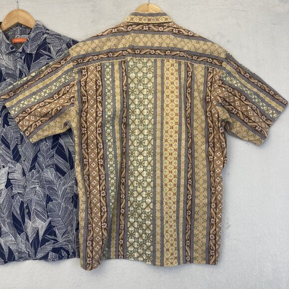 Lot of 2 Vintage Tori Richard Hawaiian Shirt Mens Medium Cotton Tiki Resort USA - Picture 15 of 16